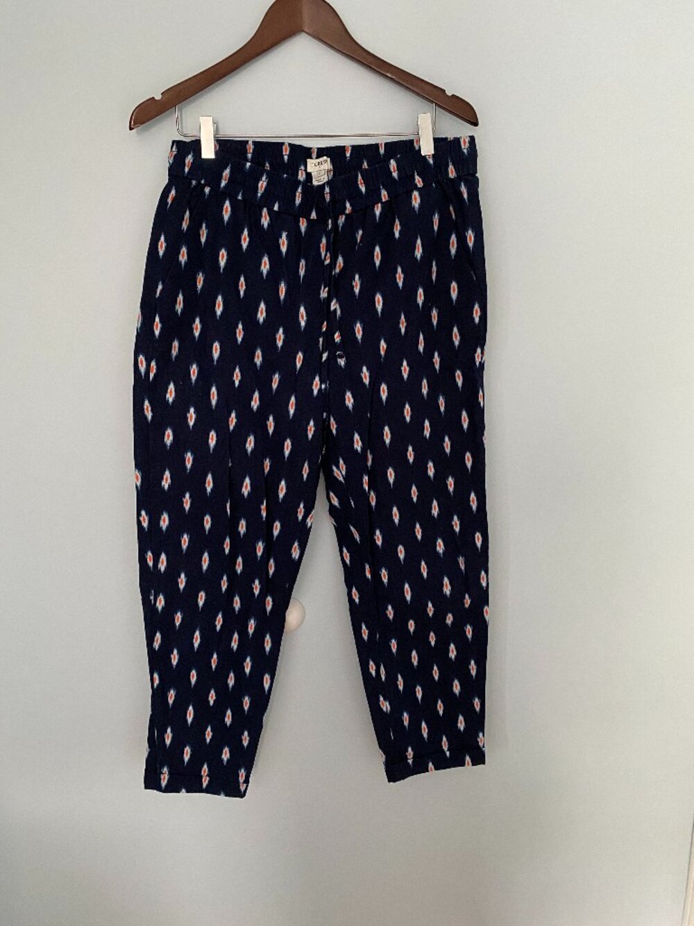 J. Crew Cotton Linen Pull On Pants